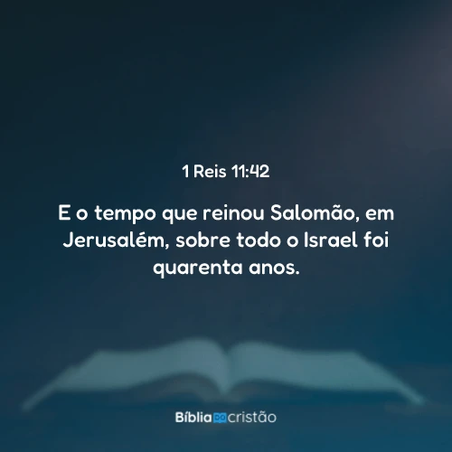 1 Reis 11:42