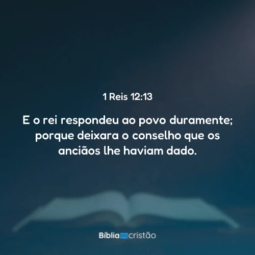 1 Reis 12:13