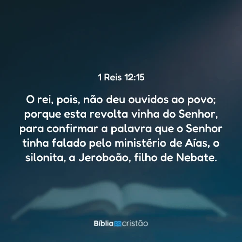 1 Reis 12:15