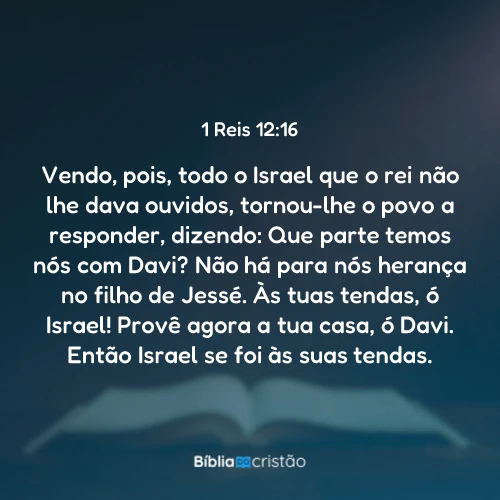 1 Reis 12:16