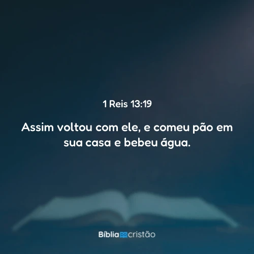1 Reis 13:19