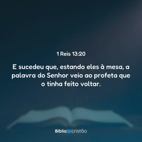 1 Reis 13:20