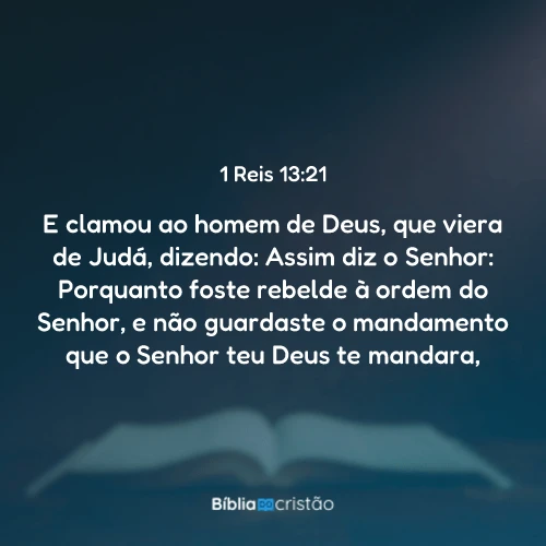 1 Reis 13:21