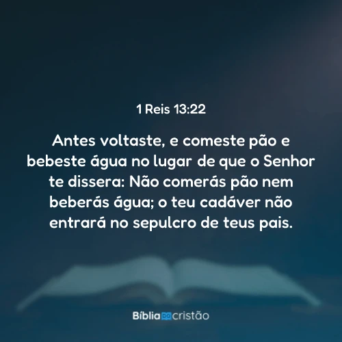 1 Reis 13:22