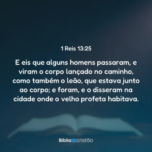 1 Reis 13:25