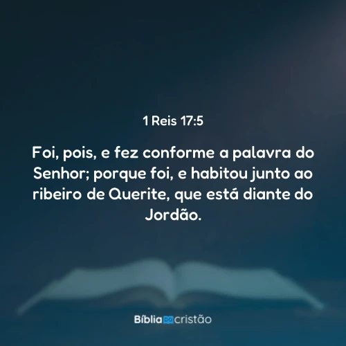 1 Reis 17:5