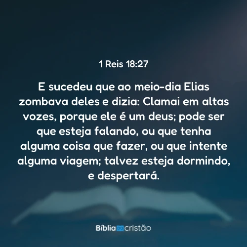 1 Reis 18:27