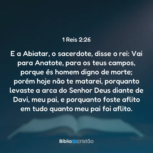 1 Reis 2:26