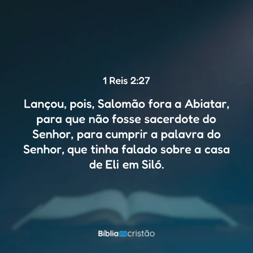 1 Reis 2:27