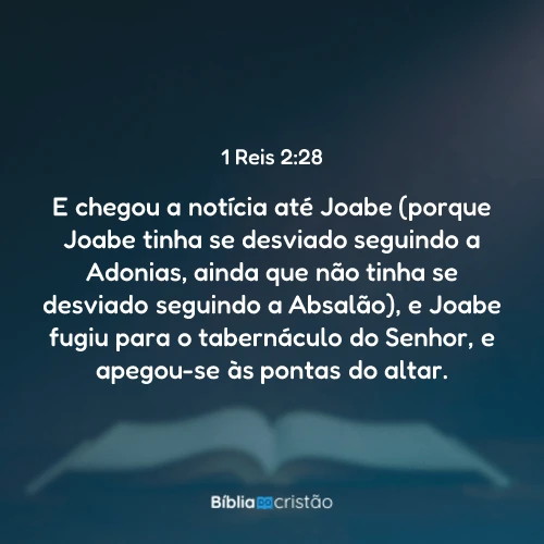 1 Reis 2:28