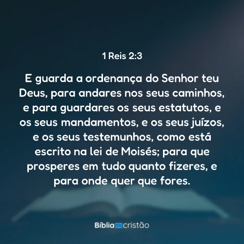 1 Reis 2:3