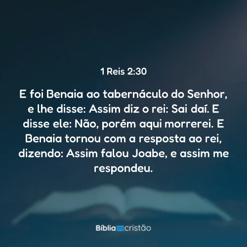 1 Reis 2:30