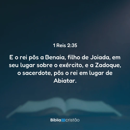1 Reis 2:35
