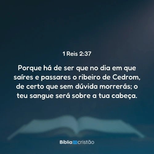 1 Reis 2:37