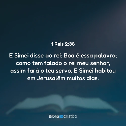 1 Reis 2:38