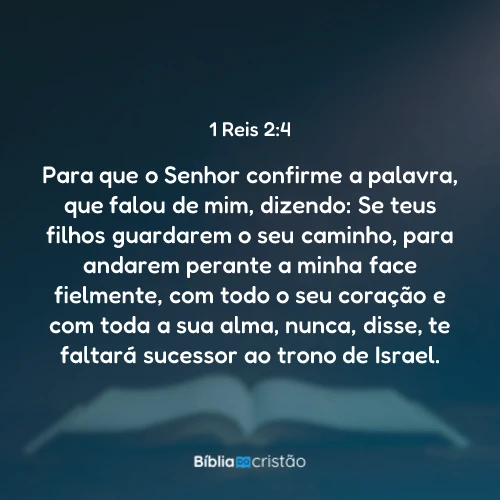 1 Reis 2:4