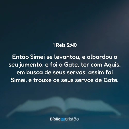 1 Reis 2:40