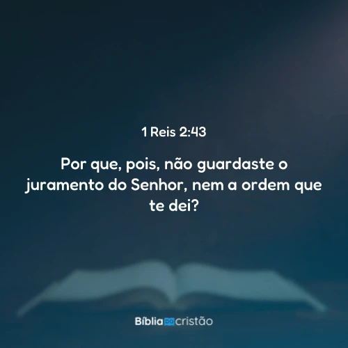 1 Reis 2:43