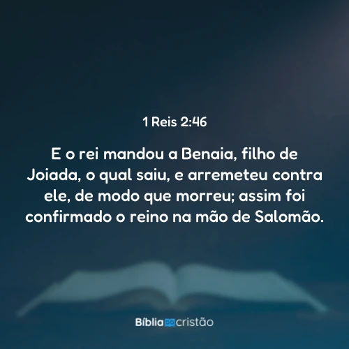 1 Reis 2:46