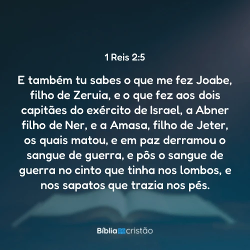 1 Reis 2:5