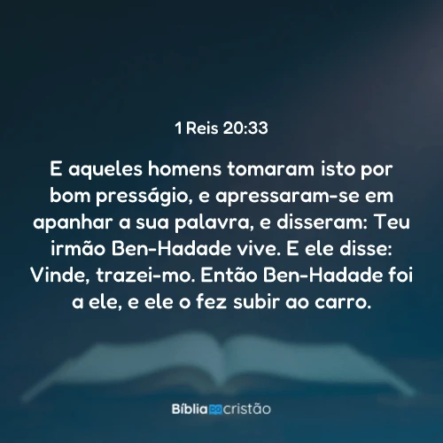1 Reis 20:33