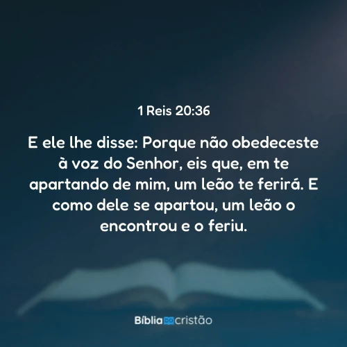 1 Reis 20:36