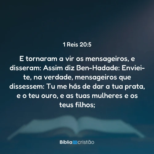 1 Reis 20:5