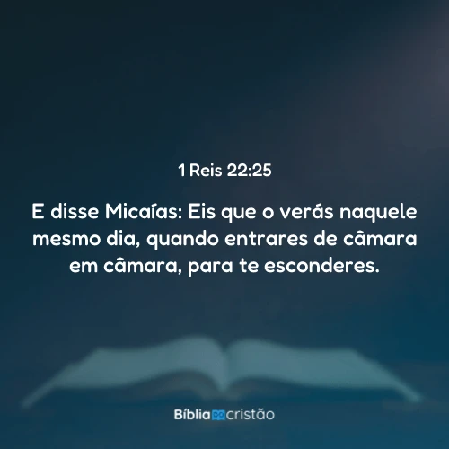 1 Reis 22:25