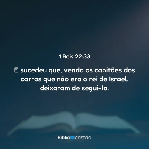 1 Reis 22:33
