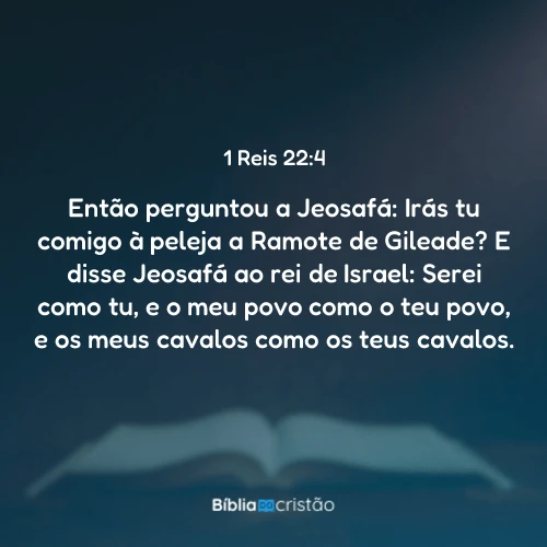 1 Reis 22:4