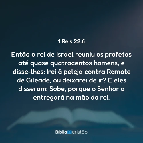 1 Reis 22:6