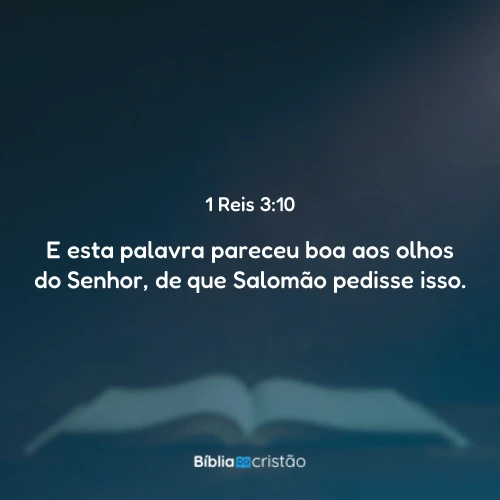 1 Reis 3:10