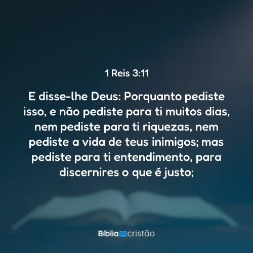 1 Reis 3:11