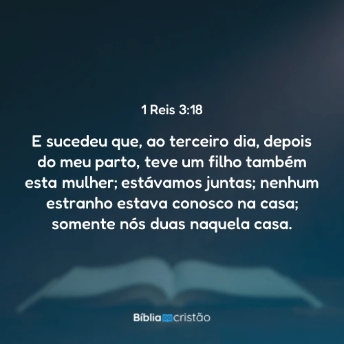 1 Reis 3:18