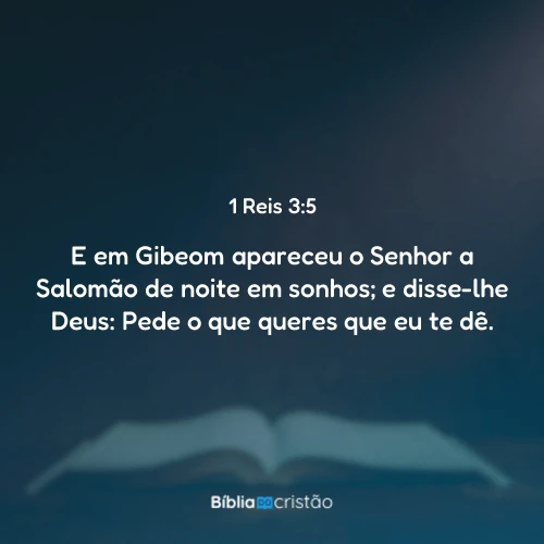 1 Reis 3:5
