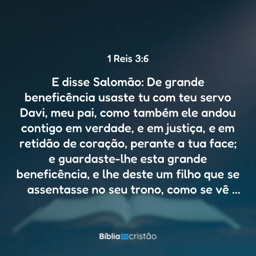 1 Reis 3:6