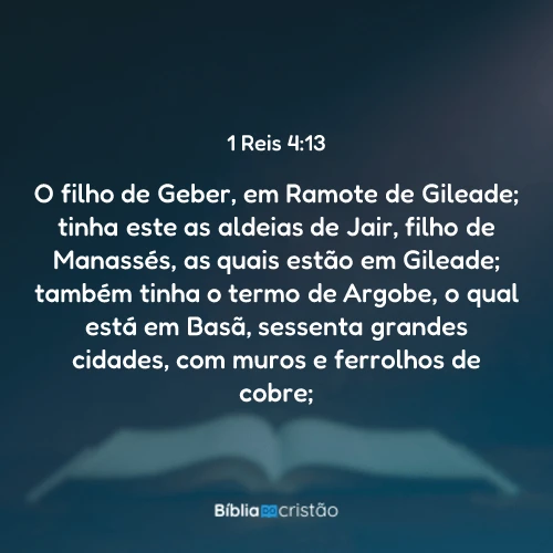 1 Reis 4:13
