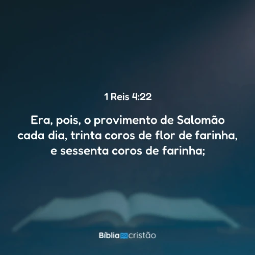 1 Reis 4:22