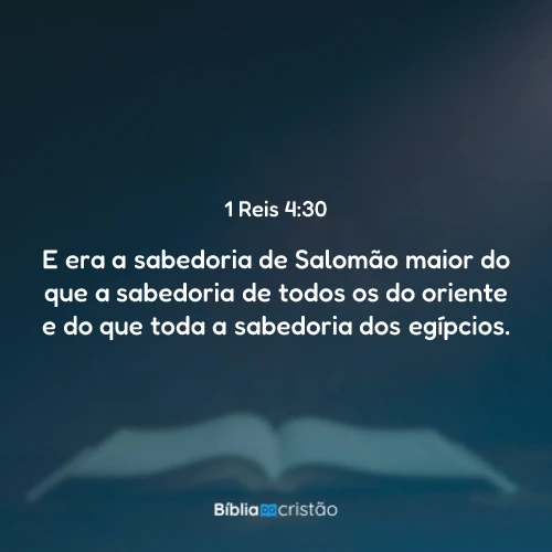 1 Reis 4:30