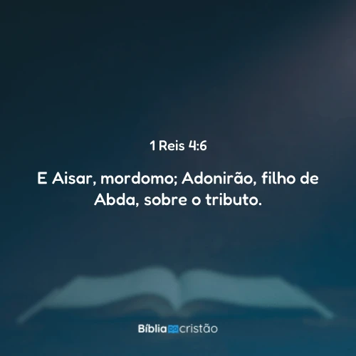 1 Reis 4:6