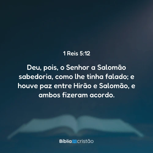 1 Reis 5:12