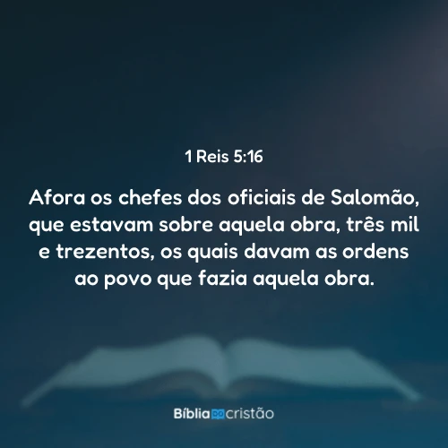 1 Reis 5:16