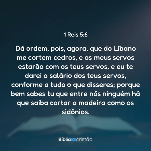 1 Reis 5:6