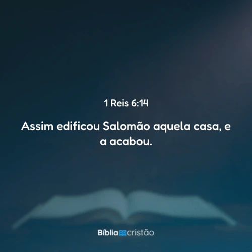 1 Reis 6:14