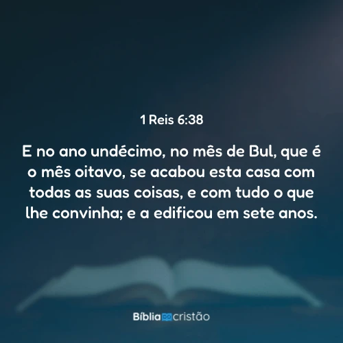 1 Reis 6:38