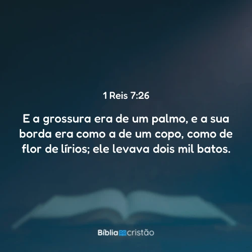 1 Reis 7:26