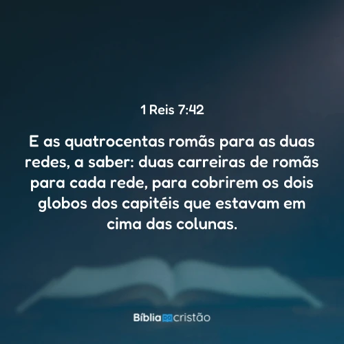 1 Reis 7:42