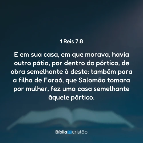 1 Reis 7:8