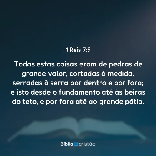 1 Reis 7:9