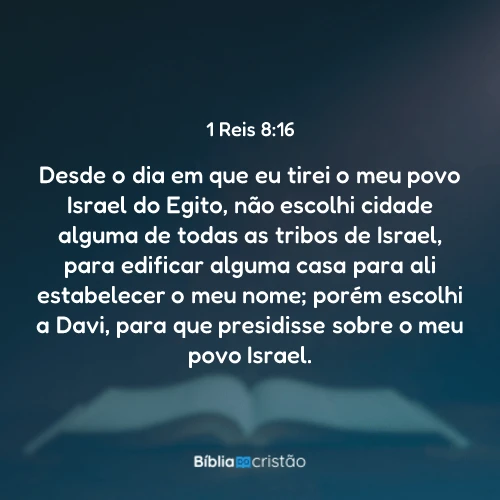 1 Reis 8:16